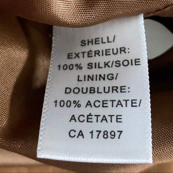 Banana Republic Caramel/Cream Polkadot Silk Skirt - Picture 6 of 6